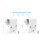 Gutter Mount 2 Pack for eufy SoloCam S340 E42 E30 S330, NoDrill White Outdoor Secure Bracket 4