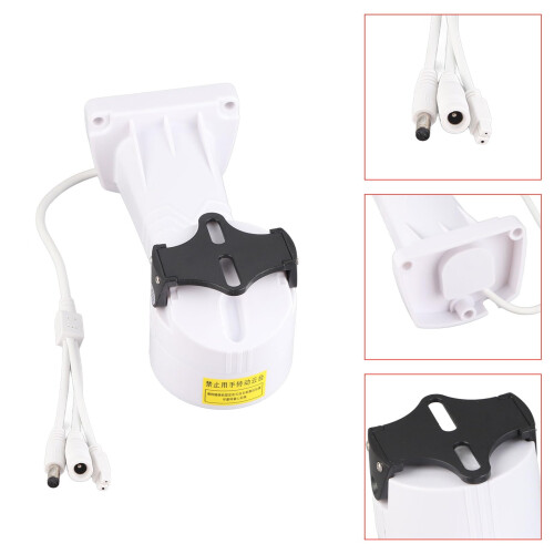 CCTV Camera Mount Bracket with 360 Pan Tilt Control and RS485 Line Precision, White PTZ Support 2