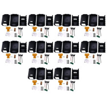 10X För 10 Core 18V/20V Li-Ion-Batteribyte PlastväSka Kit Dcb180 Li-Ion-Batteriskal (Ingen Battericell)