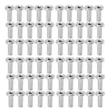 60Pcs Stainless Steel Protector Sleeves Protective Sleeves Grommet Kit for 1/8Inch Wire Rope Cable Railing