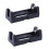 2X Plastic Shell 3V CR123A Button Cell Battery Sockets Holder Case Black 1