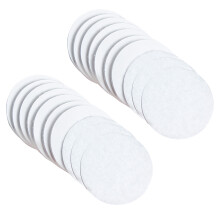 Pack Of 10 Strong Adhesive Round Stickers Double Sided-White