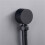 4X Codo de Suministro de Pared, Accesorios de Conector de Manguera de Ducha de Montaje en Pared Negro 2