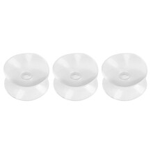30 Pezzi Ventosa Ventosa Un Doppia Faccia - Ventose per Vetro, Plastica - Larghezza 30 mm