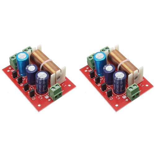 2X 400W Speaker Crossover 2 Way High-Low 4-16 Ohm Frequency Divider for Speaker