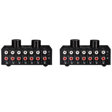 2X 6 Entrée 1 Sortie Sélecteur Sélection de la Source Audio Sélecteur Entrée Audio RCA Sélecteur de Signal