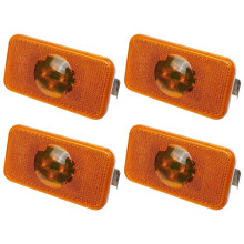 4X 24V Car Truck LED Side Light Amber Indicator Lamp 4 LED for Trucks FM/FH