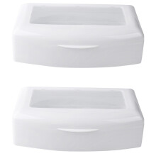 2X Vassoio per Sterilizzatore per Unghie Disinfezione Pedicure Scatola per Manicure Chiodi Scatole D'Arte Strumenti