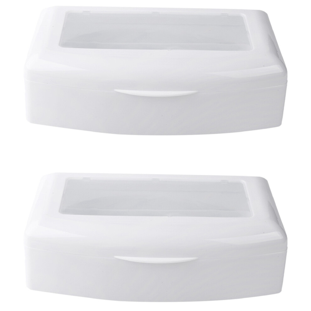 2X Nail Sterilizer Tray Disinfection Pedicure Manicure Box Nails Art Boxes Typecat