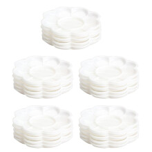 25Pcs Plastic Nail Art Paint Color Mixing Palette Plate Disk Essential Tool