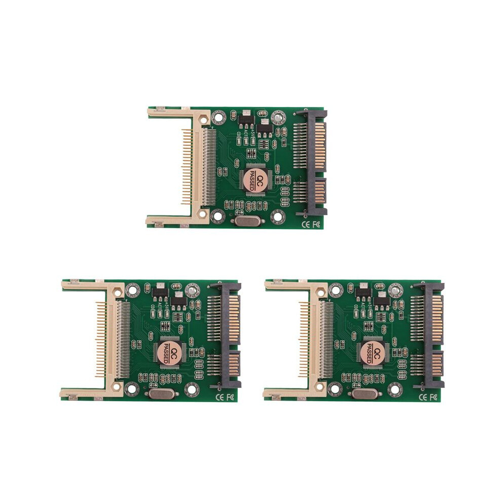 3X Compact Flash Cf To Serial Ata Adapter Converter 6033073630472