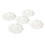 25Pcs Plastic Nail Art Paint Color Mixing Palette Plate Disk Essential Tool 3