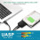 6X USB to  Data Cable, 2.5/3.5 Inch USB3.0 Easy Drive Cable  Hard Disk Adapter Cable(US Plug) 5