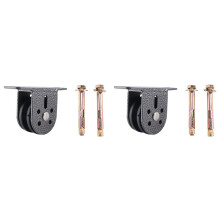 2X High Strength Solid Single Wheel Pulley Set Home Fitness Rope Machine Build DIY Gym Exercise Equipment