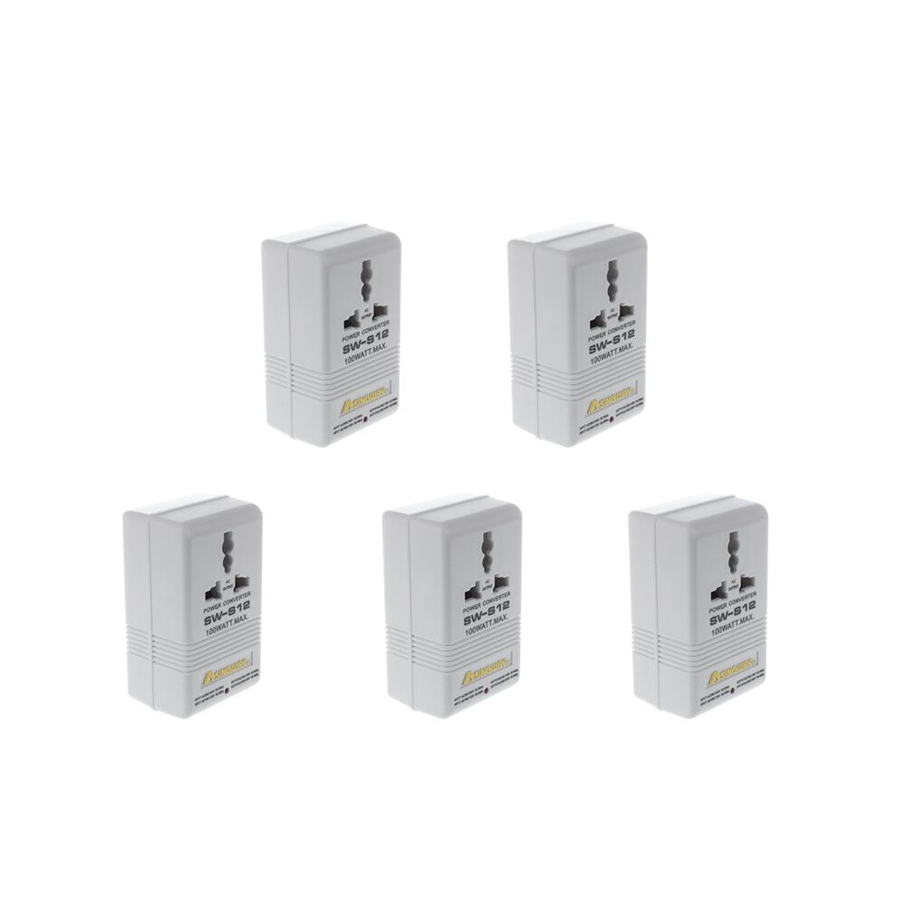 5X Singway 100W 110V/120V To 220V/240V Step-&Down Voltage Converter Transformer Travel White 6032564991412