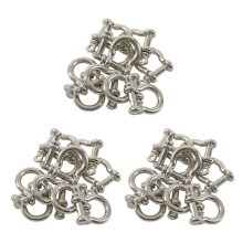 30 PCS O Shape Stainless Steel Anchor Shackle Outdoor Rope Paracord Bracelet Buckle