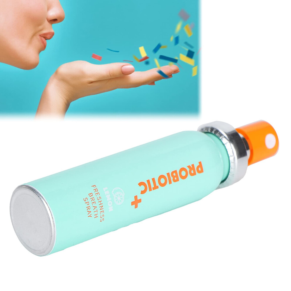 Light Breath Freshening Spray With Probiotics, Instant Oral Care, Refreshing Lemon Flavor, Travel Size