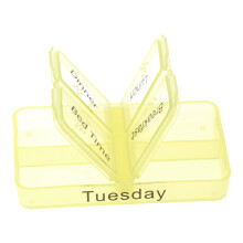 2X 7 Day Tablet Pill Boxes Storage Organizer Container Case