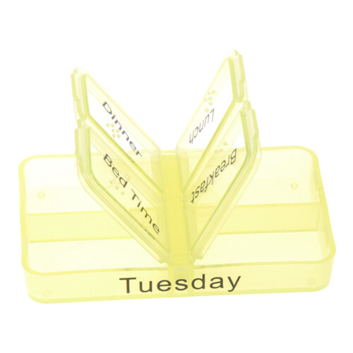 2X 7 Day Tablet Pill Boxes Storage Organizer Container Case