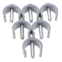 12pcs Adjustable Grey CClip Pin Locks for Walking Canes, Secure Cane Holder Accessories for Seniors