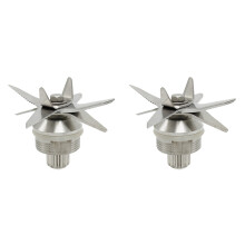 2X 767 Stainless Steel Juicer Ice Blades Blender 8 Blade Knives Knife for Universal 2L Machine