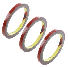 3X Starke Dauerhafte Doppelseitige Super Klebrige Schaum-Bandrolle Für Fahrzeug-Auto, Rotes 8Mm X