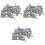 Aquarium Fish Oxygen Air  Tubing Flow Control Valve 60 Pcs Gray 2