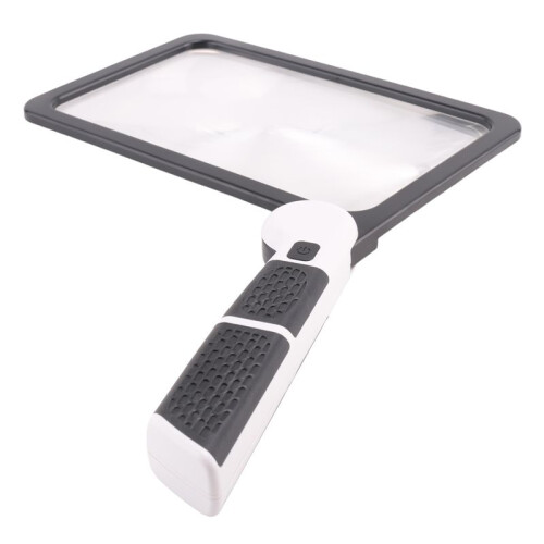 2pcs Full-Page 5X Magnifying Glass Folding Lighted Magnifier with 48 LED Lights, Rectangular Handhold Magnifier 1