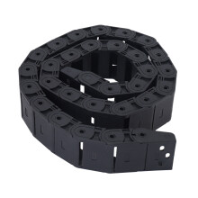 3X 18mm x 37mm Black Flexible Semi Enclosed Cable Drag Chain 1M 39.4Inch