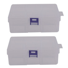 2X 6 Removable Plastic Storage Box Jewelry/Earring/Tools Container Organizer