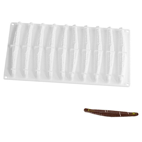 6 Cavity Silicone Bread Mould For Baking Cakes Muffins-White