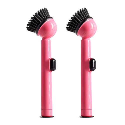 Long Handle Nonslip Dish Brush With Detergent Dispenser for-2