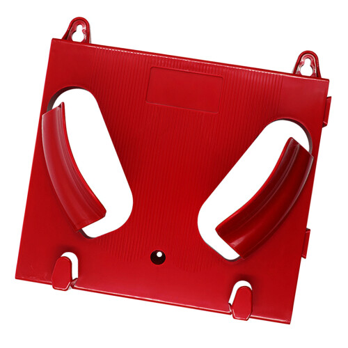 Heavy Duty ABS Helmet Hanger With Secure Hook Design-Red
