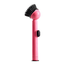 With Detergent Dispenser Dish Brush Long Handle Press Cleaner-1