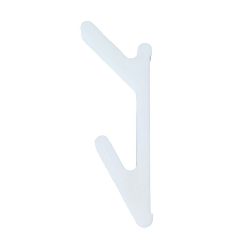 Adhesive Backed Hook For Hanging Items Without Drilling-White