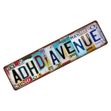 Unique Iron Wall Sign With Antique Design Great For Living-F