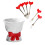 4 Color Option Ceramic Bowknot Container With 6 Nonrust-R 2 1