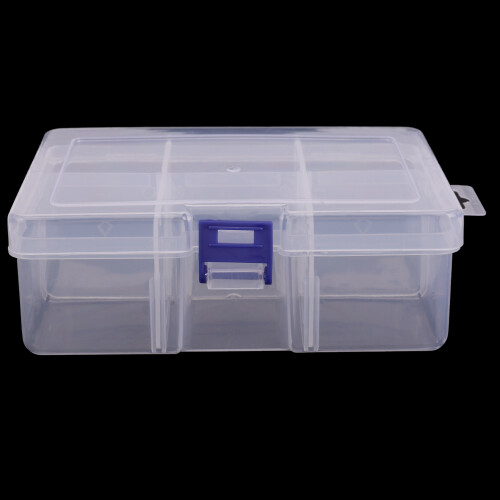 2X 6 Removable Plastic Storage Box Jewelry/Earring/Tools Container Organizer 2