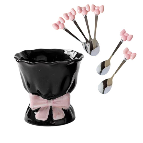 Decorative Butterfly Ceramic Holder With 6 Food Grade-PB 3