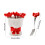 Modern Ceramic Bowknot Jar With 6 Rustproof Nonrust Steel-RK 1 4