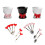 Premium Ceramic Snacks Fork Organizers And 6 Nonrust Steel-PB 1 2
