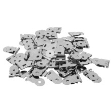 50pcs Retro Iron Wooden Furniture Hinges for DIY Repair & Projects