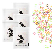 Orthodontic Rubber Bands 3/16 Inch 4.5 Oz Neon 500pcs Dental Elastic Bands for Braces and Tooth Gaps