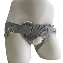 Inguinal Hernia Belt for Men Adjustable Waist Strap Groin Support Pre and Post Surgery Pain Relief Gray