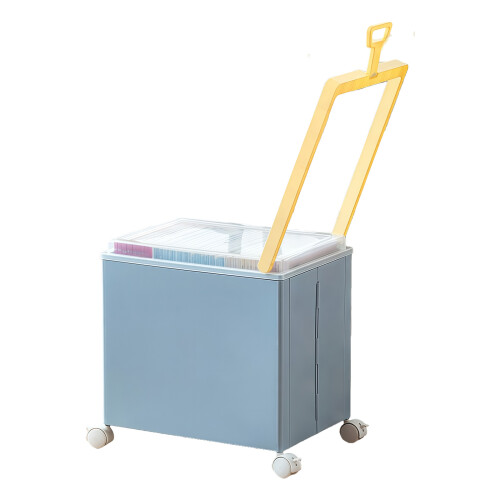 Practical Storage Crate With Handles And Top For Clothing-Blue