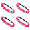 Bandeaux de sport élastiques réglables en Polyester,-rose rouge 1