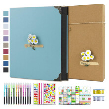 DIY Memory Book Set DIY Scrapbook Photo Album Set with-Green