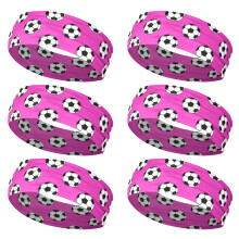 6 Piece Team Spirit Headwear For Football Enthusiasts-rose red