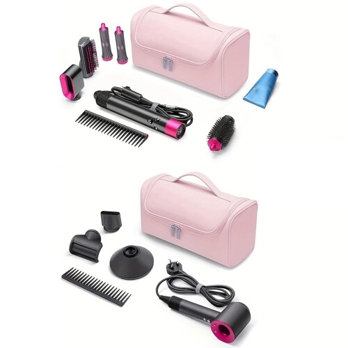 PU Curling Iron Storage Case With Padded Compartments For 2