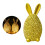 Figurine de lapin en résine, Design élégant de fleur de Rose-1 4